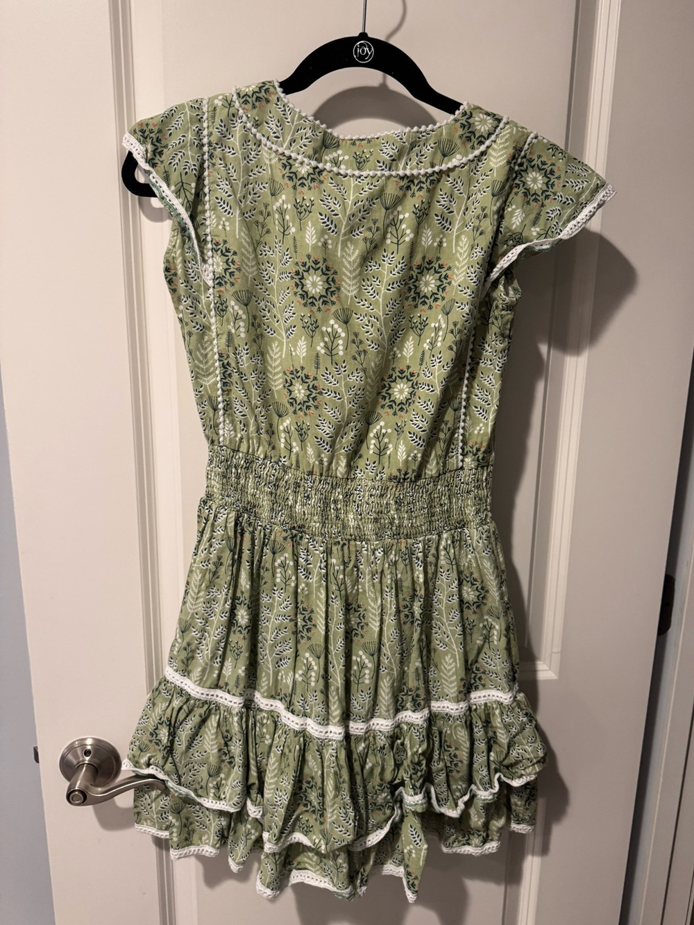 Madison Mathews Green Floral Print Mini Dress | XS - Picture 3 of 3